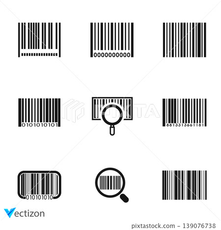 Barcode Icon isolated on white background. Vector icon. Barcode Icon isolated on white background. Vector icon. 139076738