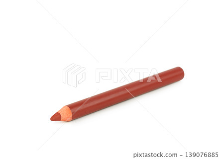Professional Makeup Lip Liner Pencil on White Background 139076885