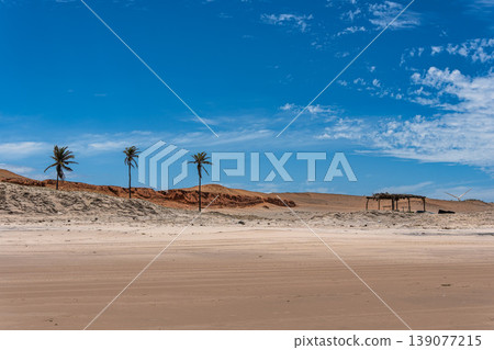 The rock formations at Canoa Quebrada Beach at Canoa Quebrada, state of Ceara, Brazil The rock formations at Canoa Quebrada Beach at Canoa Quebrada, state of Ceara, Brazil 139077215