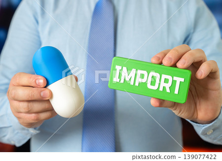 Import of drugs and medicines. Stable supply chains and stockpiles ensure availability. Logistics, regulation and distribution support healthcare systems and patient access. Import of drugs and medicines. Stable supply chains and stockpiles ensure availability. Logistics, regulation and distribution support healthcare systems and patient access. 139077422