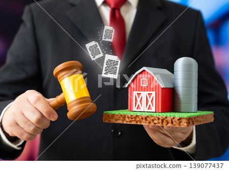 A lawsuit against a farming enterprise. An agricultural asset is under consideration by the court. Legal dispute affects ownership, operations and financial stability in agribusiness. 139077437
