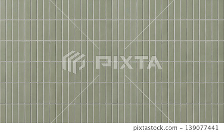 Minimalist green tile wall texture for architectural background. Minimalist green tile wall texture for architectural background. 139077441