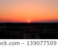 sunset over city 139077509