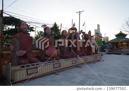 Myanmar, Mandalay, Skinny Buddha Pagoda Myanmar, Mandalay, Skinny Buddha Pagoda 139077582