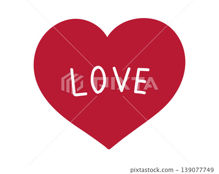 一幅紅色愛心插圖,裡面寫著「LOVE」(情人節、愛情、告白、向量素材) 一幅紅色愛心插圖,裡面寫著「LOVE」(情人節、愛情、告白、向量素材) 139077749