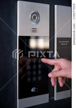 modern tactile digital screen intercom 139077820