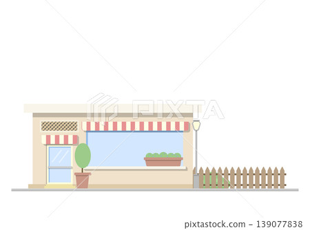 vector illustration of a shop in a flat style vector illustration of a shop in a flat style 139077838