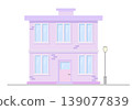vector illustration of a building in a flat style 139077839