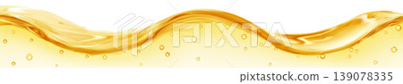 Translucent long water wave with air bubbles Translucent long water wave with air bubbles 139078335