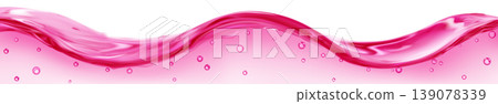 Translucent long water wave with air bubbles Translucent long water wave with air bubbles 139078339
