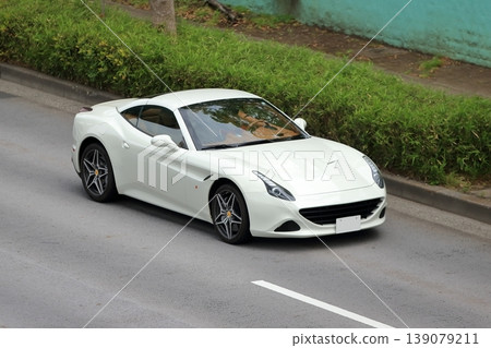 White Italian sports car White Italian sports car 139079211