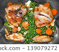 Chicken with Mixed Vegetables in Pan 139079272
