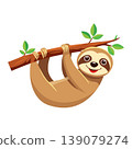 bamboo leaves cartoon character with face 139079274