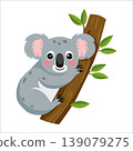 vector card with cute panda bear 139079275
