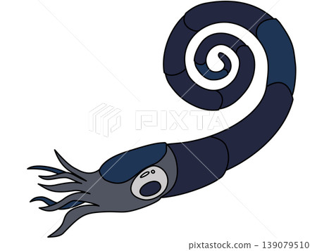 A pop-style illustration of Anethoceras alduennese (ammonite). A pop-style illustration of Anethoceras alduennese (ammonite). 139079510