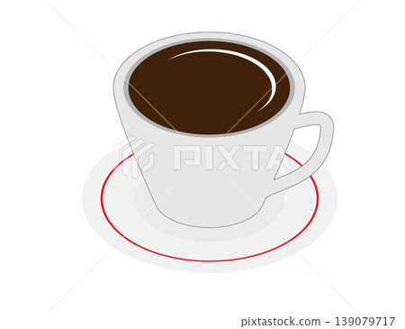 Isometric illustration of a coffee cup Isometric illustration of a coffee cup 139079717