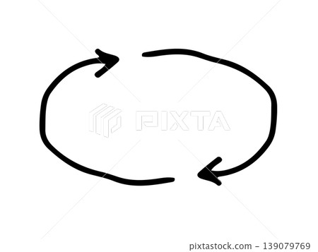 簡單的手繪箭頭 139079769