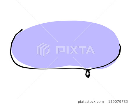 Simple handwritten speech bubble Simple handwritten speech bubble 139079783