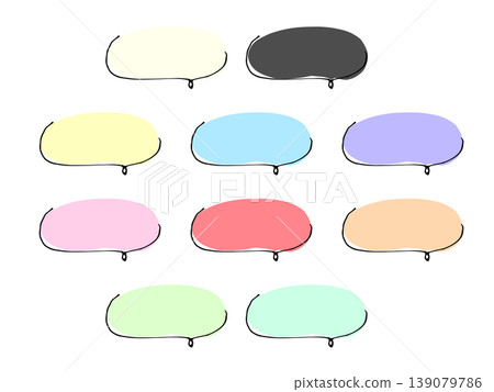 Simple handwritten speech bubble Simple handwritten speech bubble 139079786