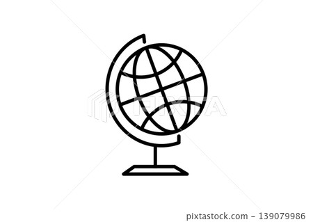 Globe Icon Representing World, Map, Travel and Education Concepts for Design 139079986