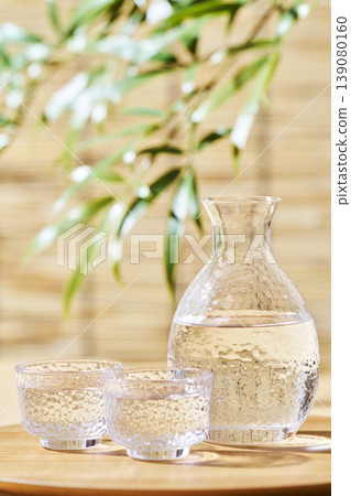 Summer image of Japanese sake: chilled sake Summer image of Japanese sake: chilled sake 139080160