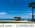 Sunny blue sky and the tourist attraction Ataka no Seki | Ataka Terrace | Komatsu City, Ishikawa Prefecture 139080289