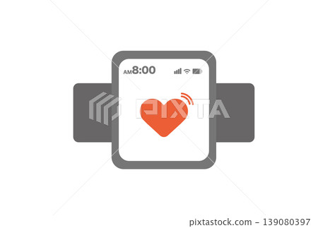 Smartwatch that displays heart rate Smartwatch that displays heart rate 139080397