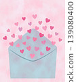 Lots of hearts popping out of the envelope 139080400