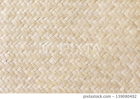 Pattern of reed weaving mat with vintage style for background and design art work. 139080482