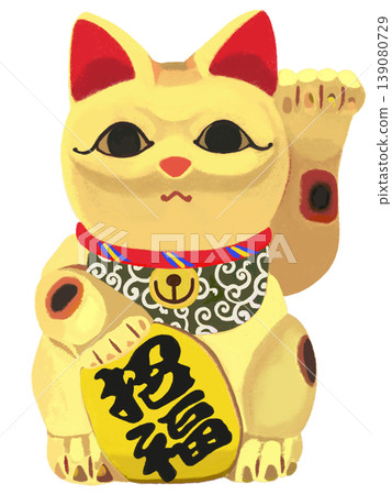 金色招財貓(帶來好運) 金色招財貓(帶來好運) 139080729