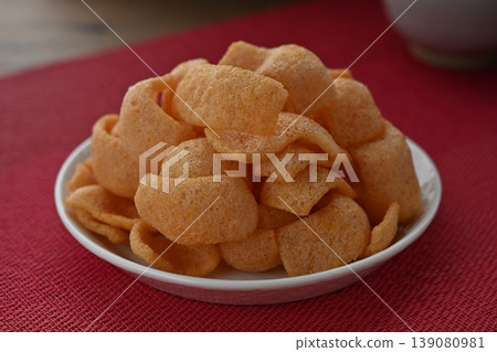Mentaiko Mayo Crispy Rice Crackers Mentaiko Mayo Crispy Rice Crackers 139080981