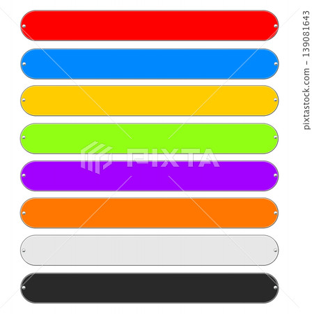 Metal Plates, Set of 8 Colors Metal Plates, Set of 8 Colors 139081643