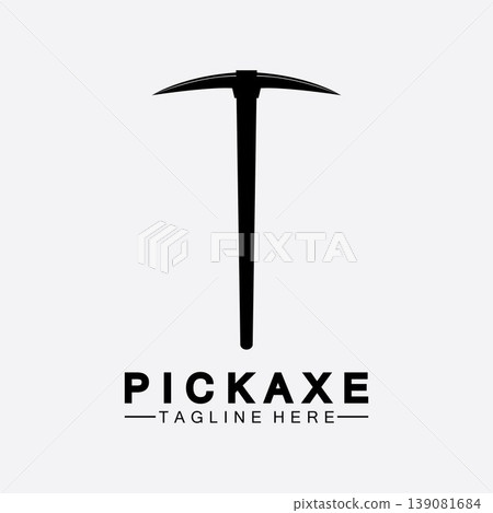 Pickaxe Logo Vector icon symbol illustration Design template, Mining Concept With Silhouette,Mining Logo, Pickaxe Logo Pickaxe Logo Vector icon symbol illustration Design template, Mining Concept With Silhouette,Mining Logo, Pickaxe Logo 139081684
