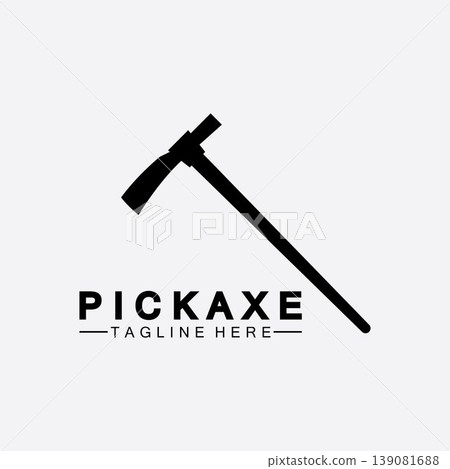 Pickaxe Logo Vector icon symbol illustration Design template, Mining Concept With Silhouette,Mining Logo, Pickaxe Logo Pickaxe Logo Vector icon symbol illustration Design template, Mining Concept With Silhouette,Mining Logo, Pickaxe Logo 139081688