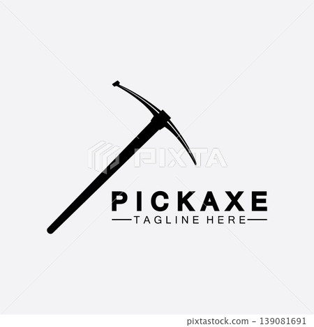 Pickaxe Logo Vector icon symbol illustration Design template, Mining Concept With Silhouette,Mining Logo, Pickaxe Logo Pickaxe Logo Vector icon symbol illustration Design template, Mining Concept With Silhouette,Mining Logo, Pickaxe Logo 139081691