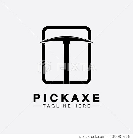 Pickaxe Logo Vector icon symbol illustration Design template, Mining Concept With Silhouette,Mining Logo, Pickaxe Logo Pickaxe Logo Vector icon symbol illustration Design template, Mining Concept With Silhouette,Mining Logo, Pickaxe Logo 139081696