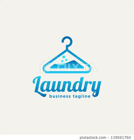 laundry hanger minimalist line art flat logo icon laundry hanger minimalist line art flat logo icon 139081760