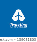 traveling minimalist flat app logo icon design 139081803