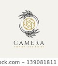nature camera minimalist line art badge logo icon 139081811