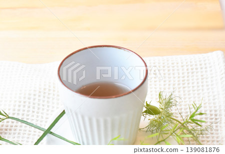 Relax with herbal tea 139081876
