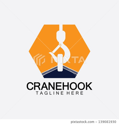 Crane hook logo icon vector illustration design template Crane hook logo icon vector illustration design template 139081930