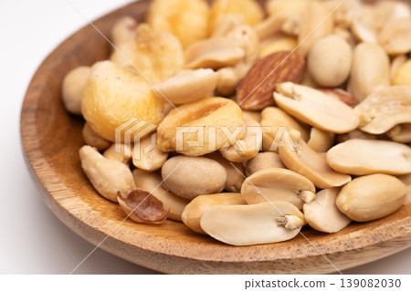 Product image of a nut platter taken against a white background. Product image of a nut platter taken against a white background. 139082030