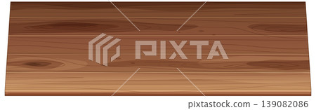 Realistic Wooden Table Vector Illustration 139082086