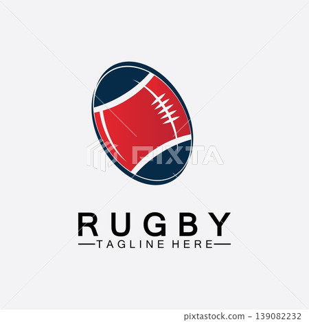 Rugby Ball American Football Icon Vector Logo Template Rugby Ball American Football Icon Vector Logo Template 139082232