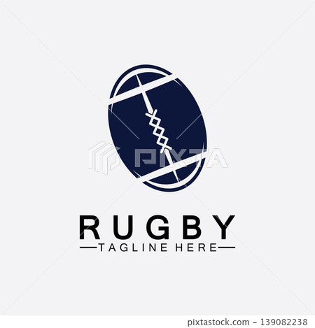 Rugby Ball American Football Icon Vector Logo Template Rugby Ball American Football Icon Vector Logo Template 139082238