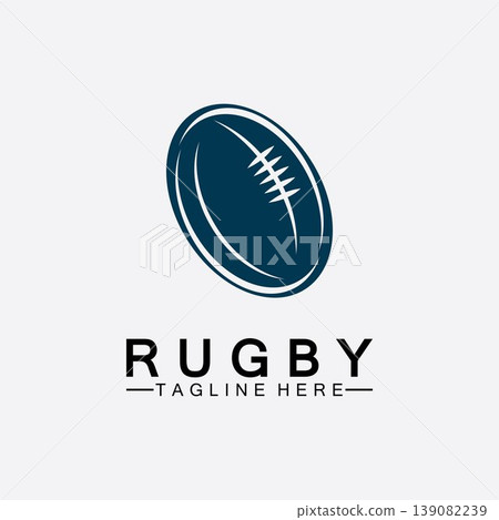 Rugby Ball American Football Icon Vector Logo Template Rugby Ball American Football Icon Vector Logo Template 139082239