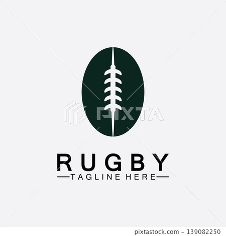 Rugby Ball American Football Icon Vector Logo Template Rugby Ball American Football Icon Vector Logo Template 139082250
