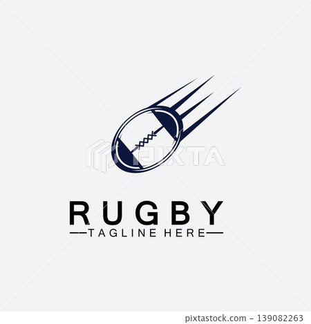 Rugby Ball American Football Icon Vector Logo Template Rugby Ball American Football Icon Vector Logo Template 139082263