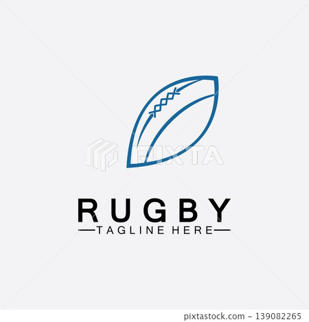 Rugby Ball American Football Icon Vector Logo Template Rugby Ball American Football Icon Vector Logo Template 139082265