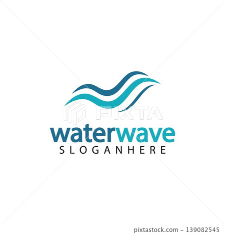 water wave logo design template water wave logo design template 139082545